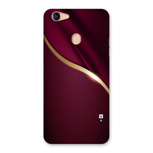 Smooth Maroon Back Case for Oppo F5 Youth